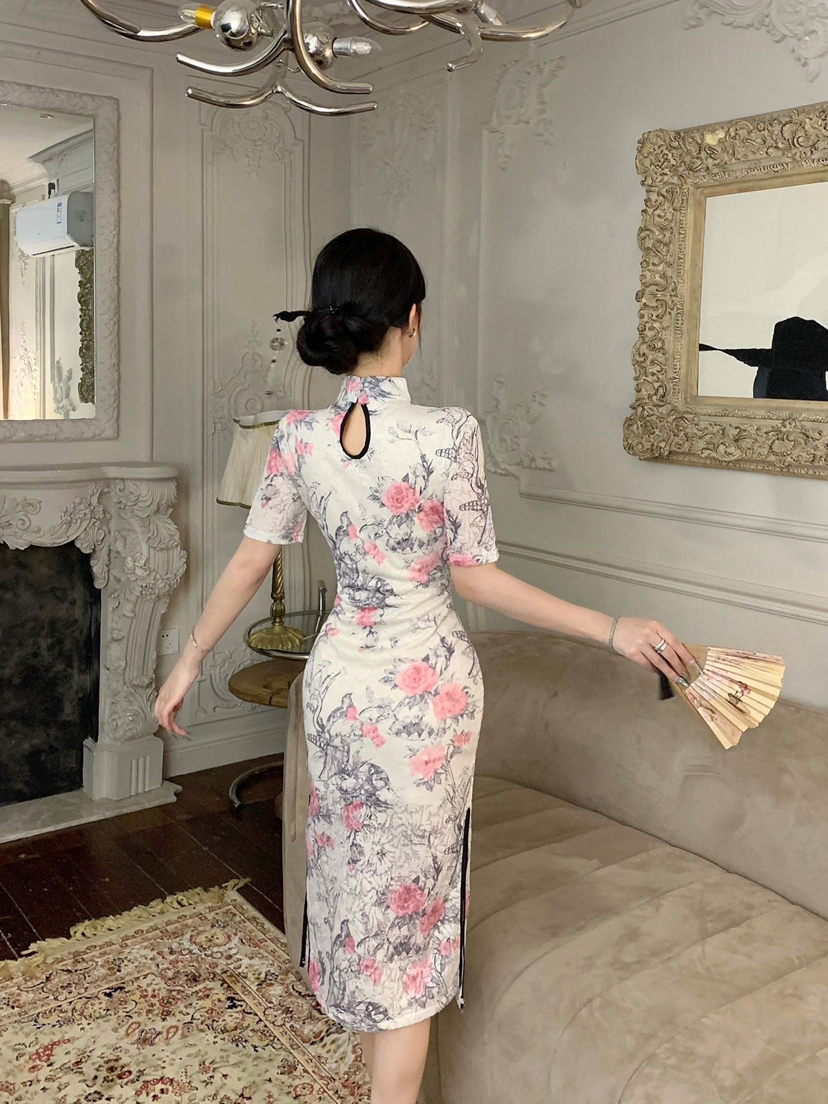 繁花似锦 新中式年轻款改良旗袍  Blooming Splendor New Chinese-Style Modern Modified Qipao