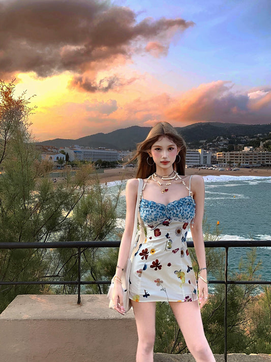 昭花奈莉 设计感碎花阳光连衣裙 Zhaohua Naily Designer Floral Sunshine Dress