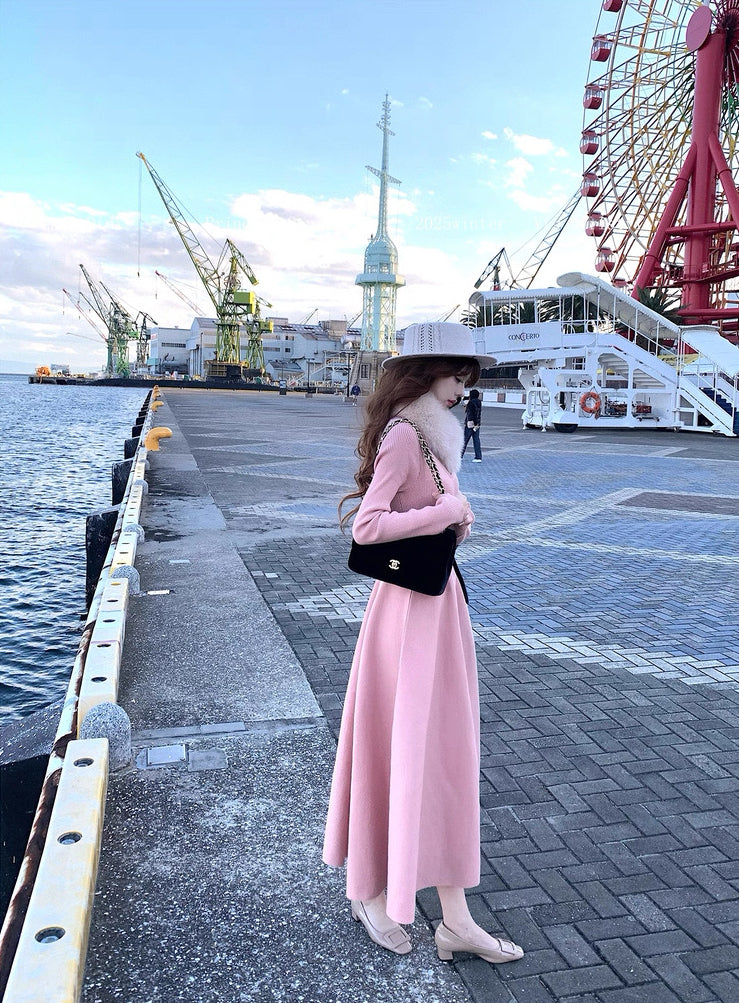 初遇爱神 三重工艺高克重立体毛衣连衣裙 First Encounter with Cupid Triple-Layer Heavyweight 3D Knit Sweater Dress