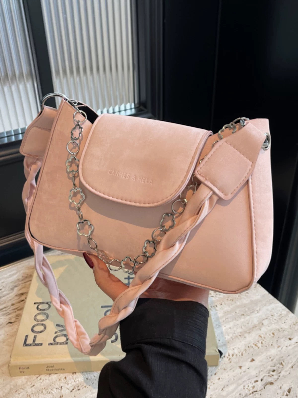 Korean-Style Minimalist Chic Small Square Shoulder Bag