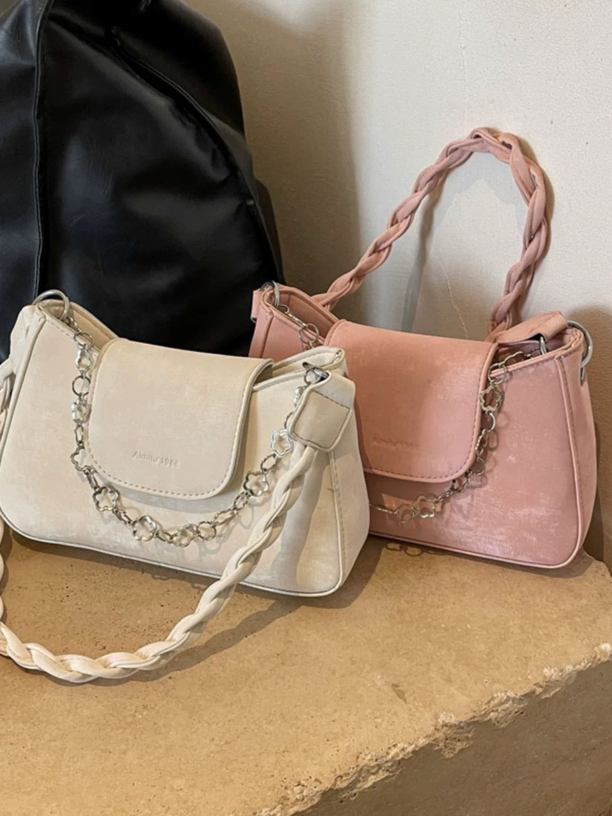 Korean-Style Minimalist Chic Small Square Shoulder Bag