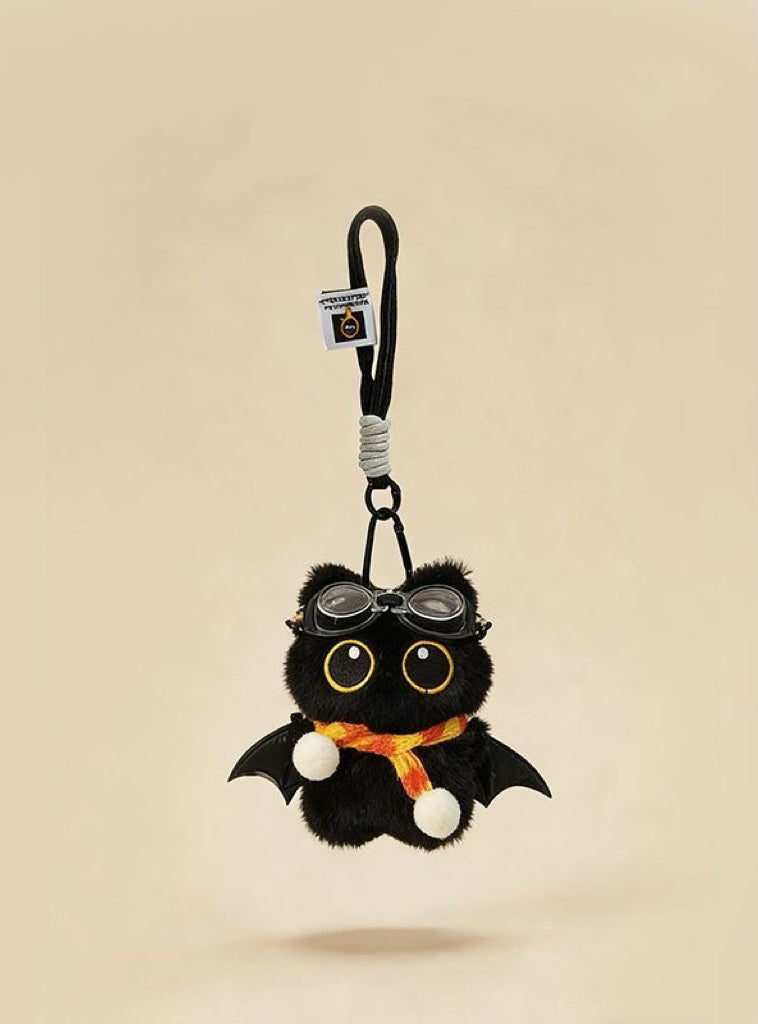 噗噗喵 可爱小黑猫毛绒包包挂件 Pupu Cat Adorable Black Cat Plush Bag Charm