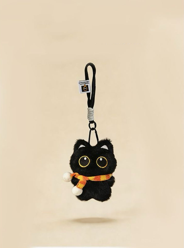 噗噗喵 可爱小黑猫毛绒包包挂件 Pupu Cat Adorable Black Cat Plush Bag Charm