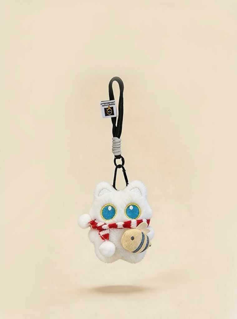 噗噗喵 可爱小黑猫毛绒包包挂件 Pupu Cat Adorable Black Cat Plush Bag Charm
