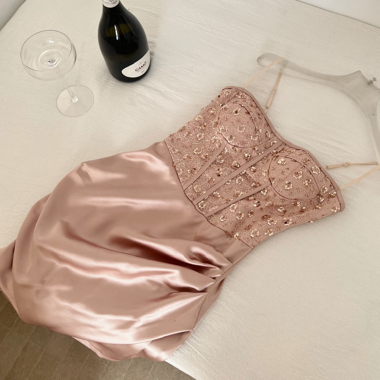 法贵公主 抹胸性感拼接宴会连衣裙 Princess de Luxe Strapless Sexy Panelled Evening Dress