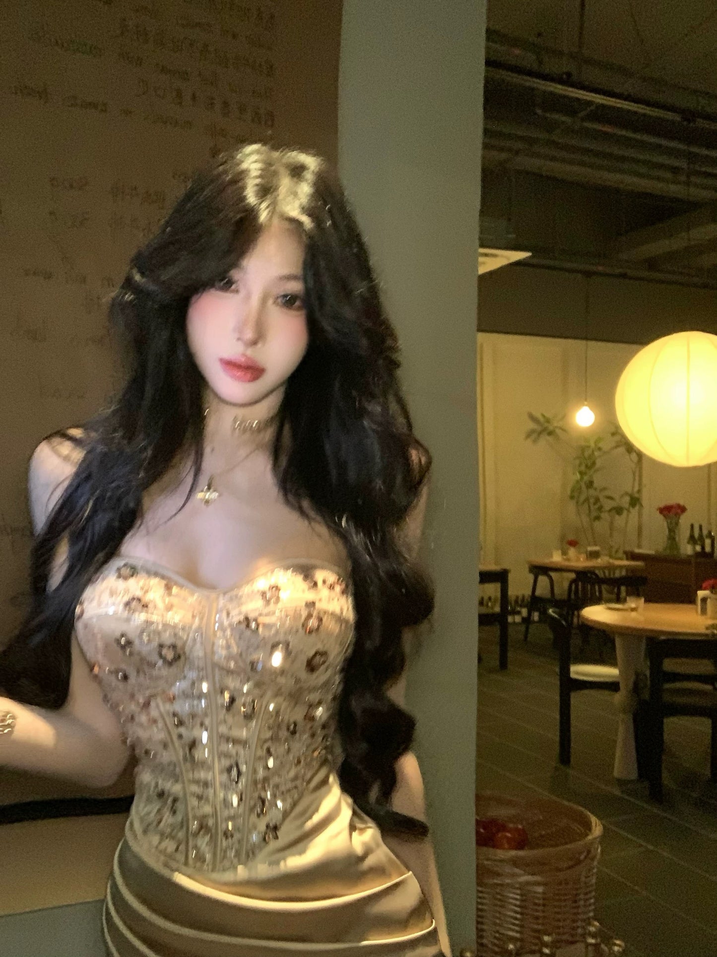 法贵公主 抹胸性感拼接宴会连衣裙 Princess de Luxe Strapless Sexy Panelled Evening Dress