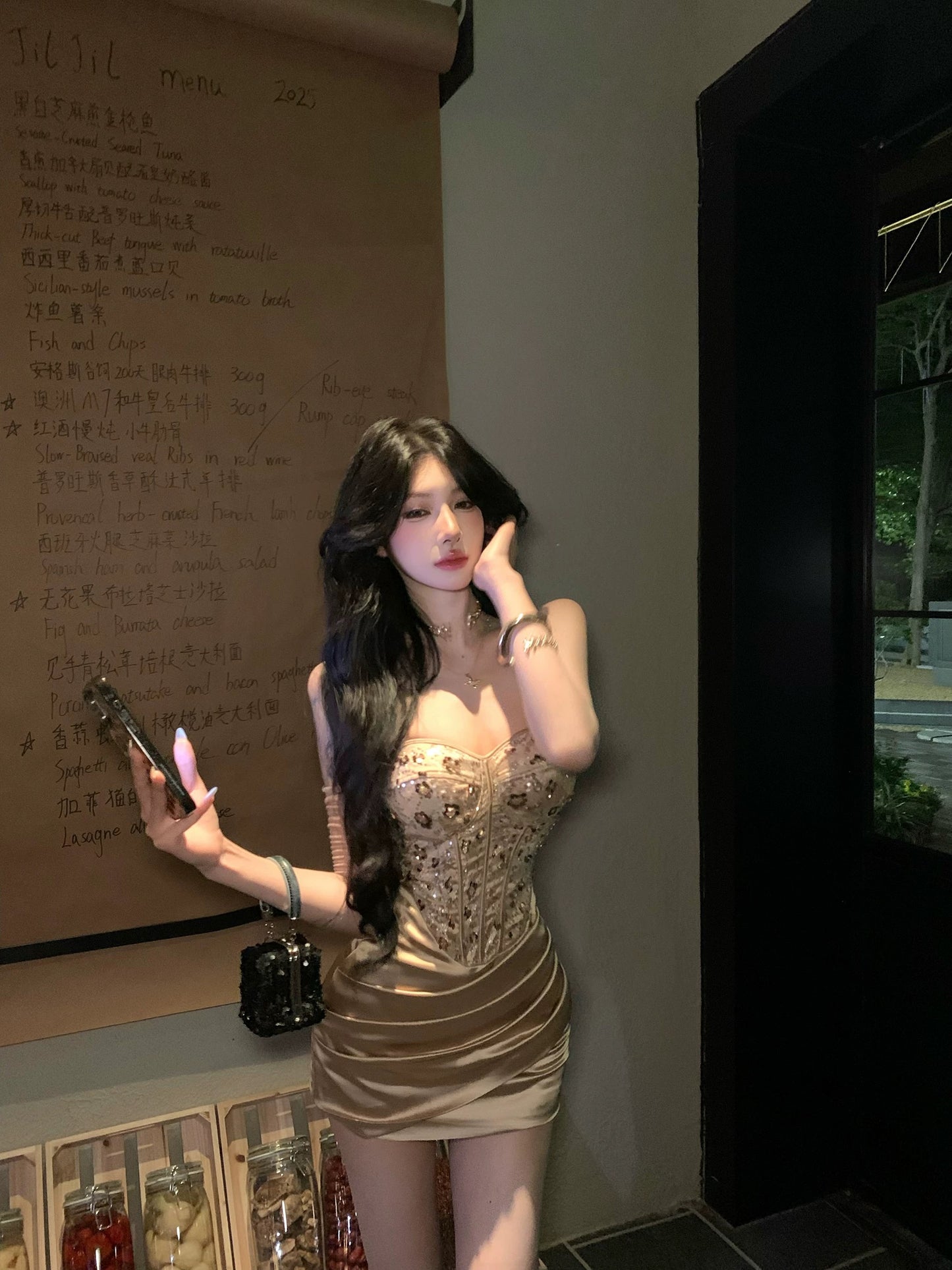 法贵公主 抹胸性感拼接宴会连衣裙 Princess de Luxe Strapless Sexy Panelled Evening Dress