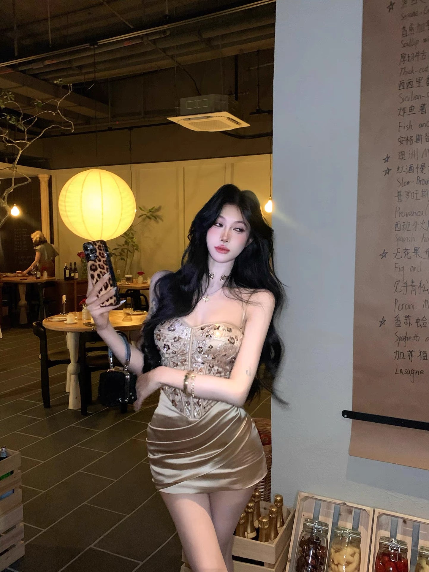 法贵公主 抹胸性感拼接宴会连衣裙 Princess de Luxe Strapless Sexy Panelled Evening Dress