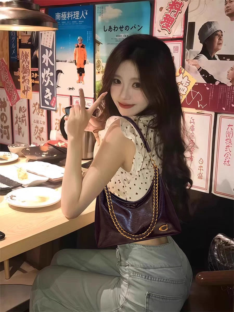 C-Embellished Shoulder Bag