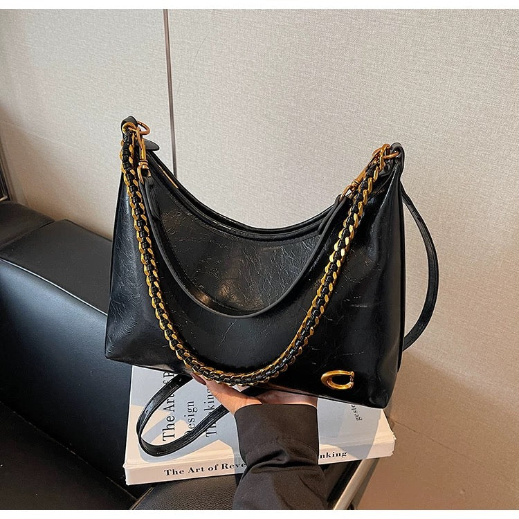 C-Embellished Shoulder Bag