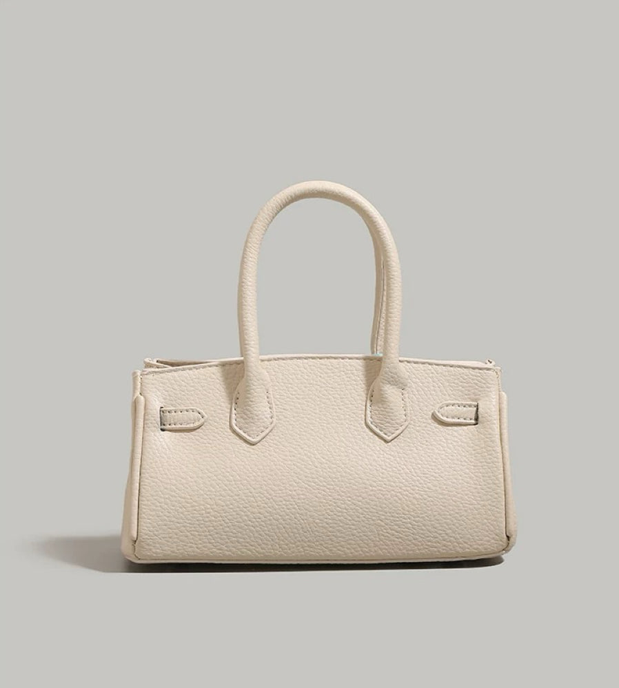 Love Letter Birkin Platinum Versatile Pebbled Top-Handle Bag