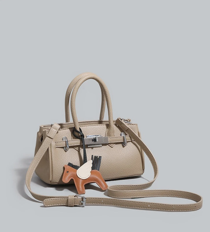 Love Letter Birkin Platinum Versatile Pebbled Top-Handle Bag