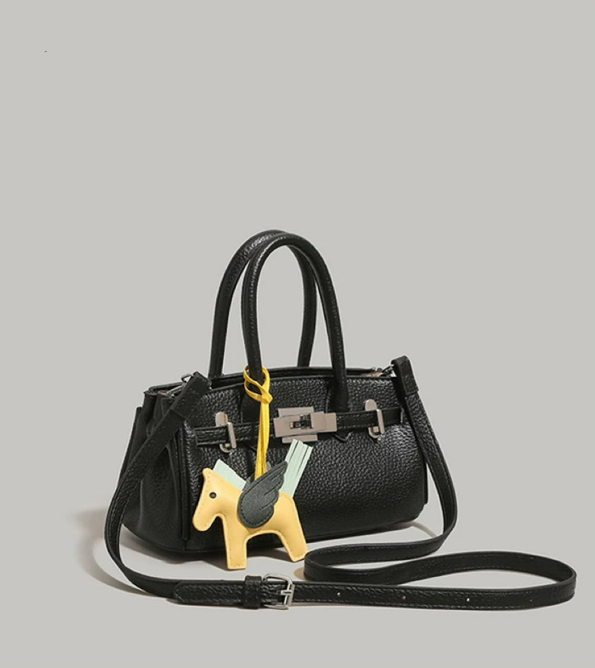 Love Letter Birkin Platinum Versatile Pebbled Top-Handle Bag