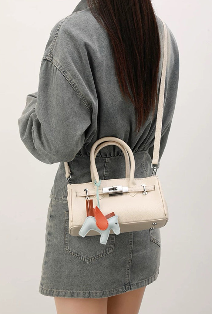 Love Letter Birkin Platinum Versatile Pebbled Top-Handle Bag