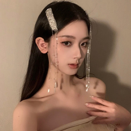 夏日珍珠 两边钻钻头饰发夹 Summer pearl hair clip with rhinestones on both sides