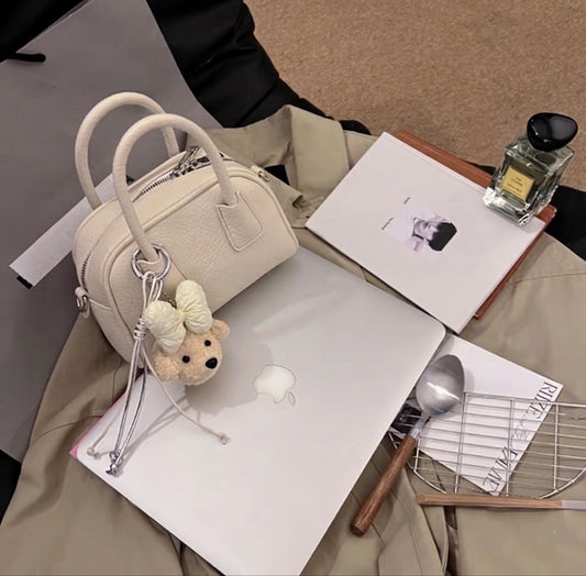 Mini Arc Textured Minimalist Mini Bowling Handbag