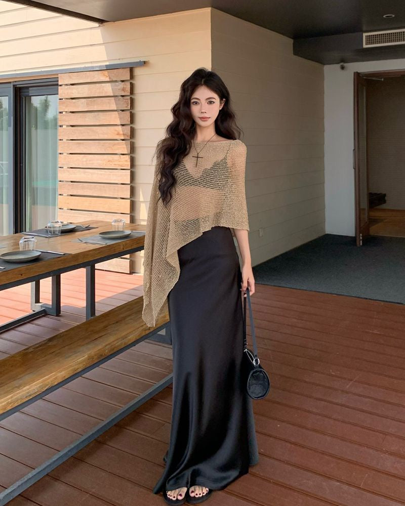 金色诱惑 一片式多种穿法披肩上衣 Golden Temptation One-Piece Convertible Wrap Top
