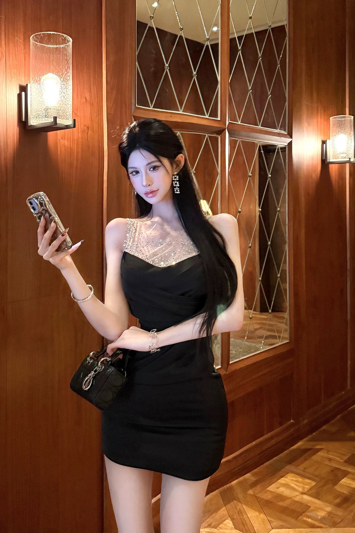 绮色流年 法式网纱包臀裙性感连衣裙 Gorgeous Years · French Tulle Bodycon Sexy Dress