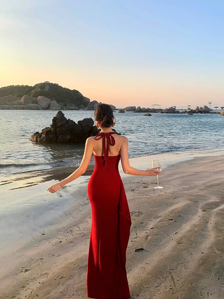 生活艺术 法式性感开叉连衣裙 Art of Living · French Sexy Slit Dress