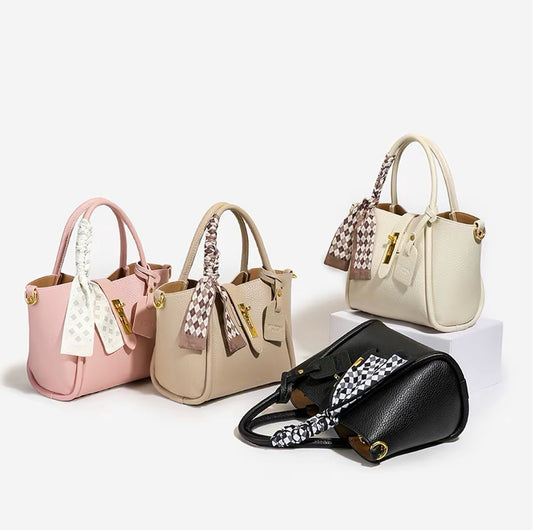 Cafe Latte Korean-Style Classic Basket Bag