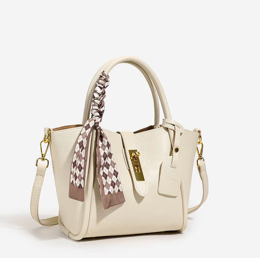 Cafe Latte Korean-Style Classic Basket Bag