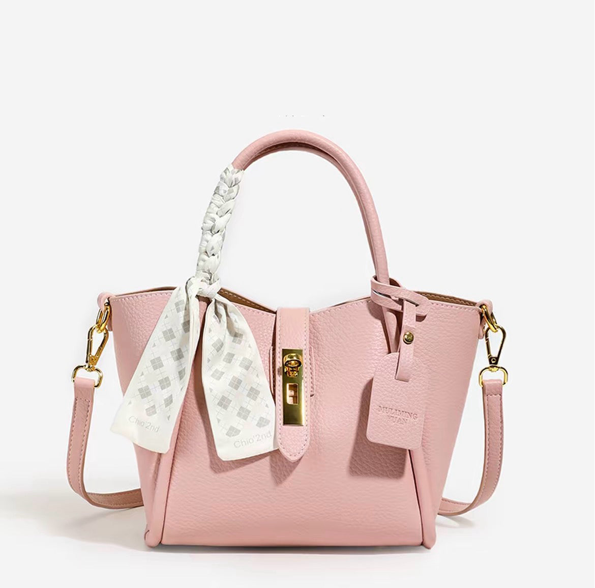 Cafe Latte Korean-Style Classic Basket Bag