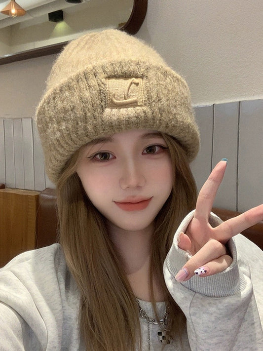 雪花秘籍 秋冬粗毛保暖堆堆帽 Snowflake Secret Winter Thick Knit Warm Slouchy Beanie