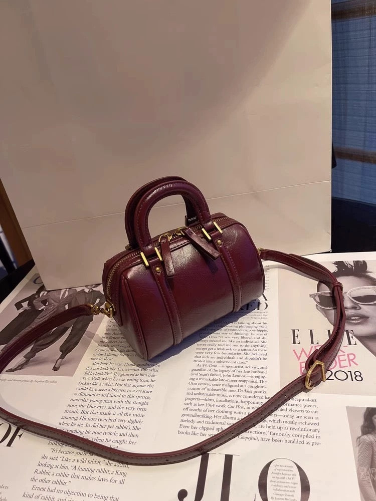 Compact Pillow Boston Bag Top Handle Mini Bag