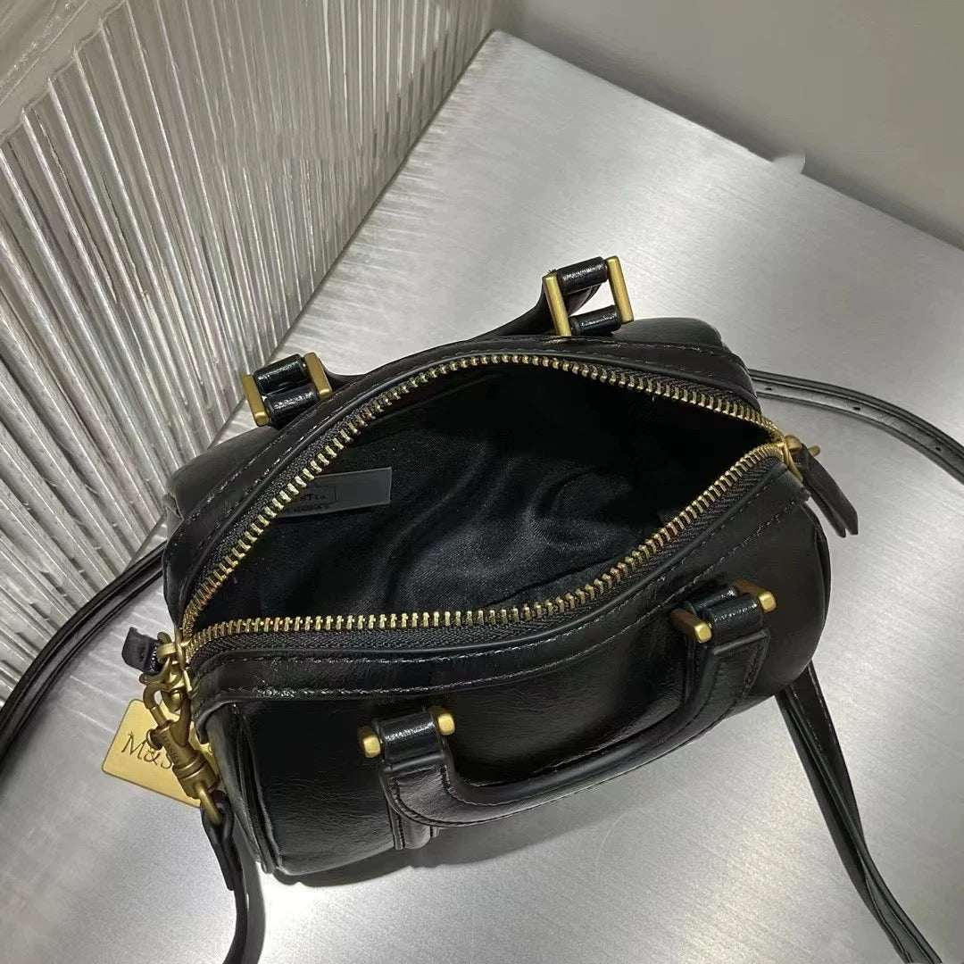 Compact Pillow Boston Bag Top Handle Mini Bag