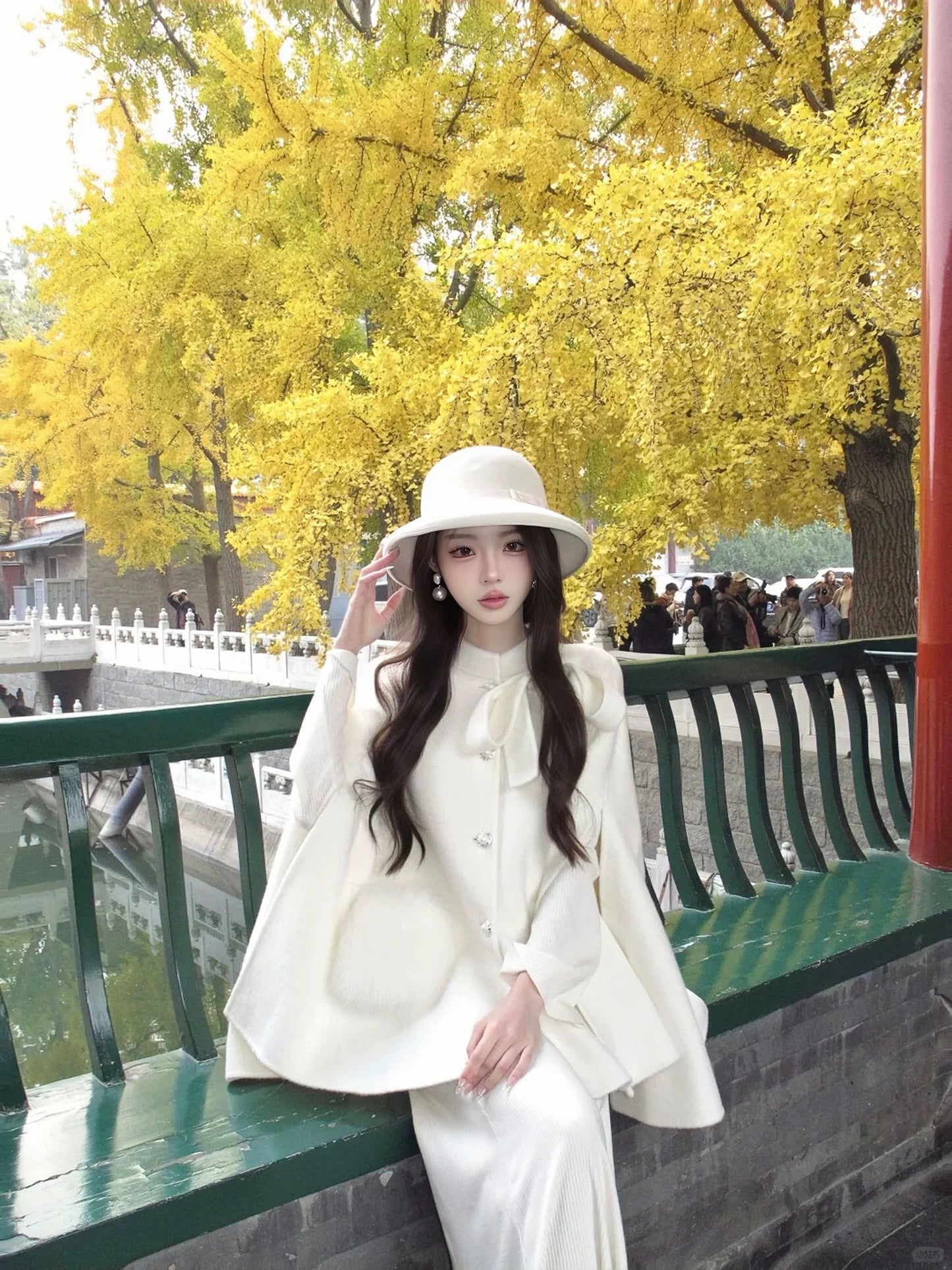 千金斗篷 定制狐狸毛口袋羊毛外套 Heiress Cloak Custom Fox Fur Pocket Wool Coat