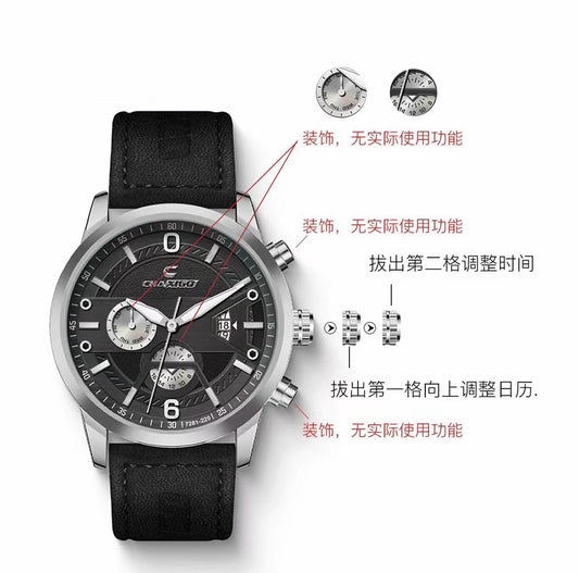 LumeCore X3 Multi-Function Waterproof Quartz Watch