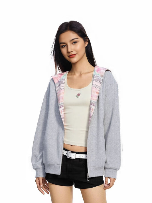 田曦薇同款 秋冬卫衣外套甜美休闲夹克 Tian Xiwei Inspired Autmn Winter Sweet & Casual Hoodie Jacket