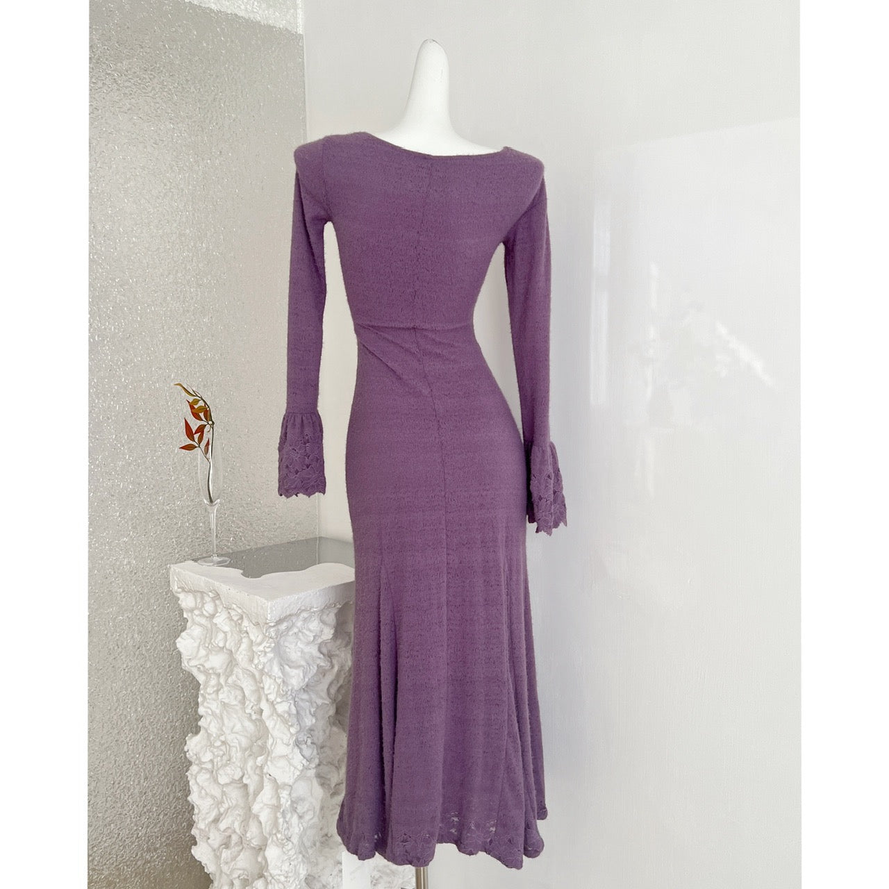 Summer Romance · French Lace Knit Fishtail Dress