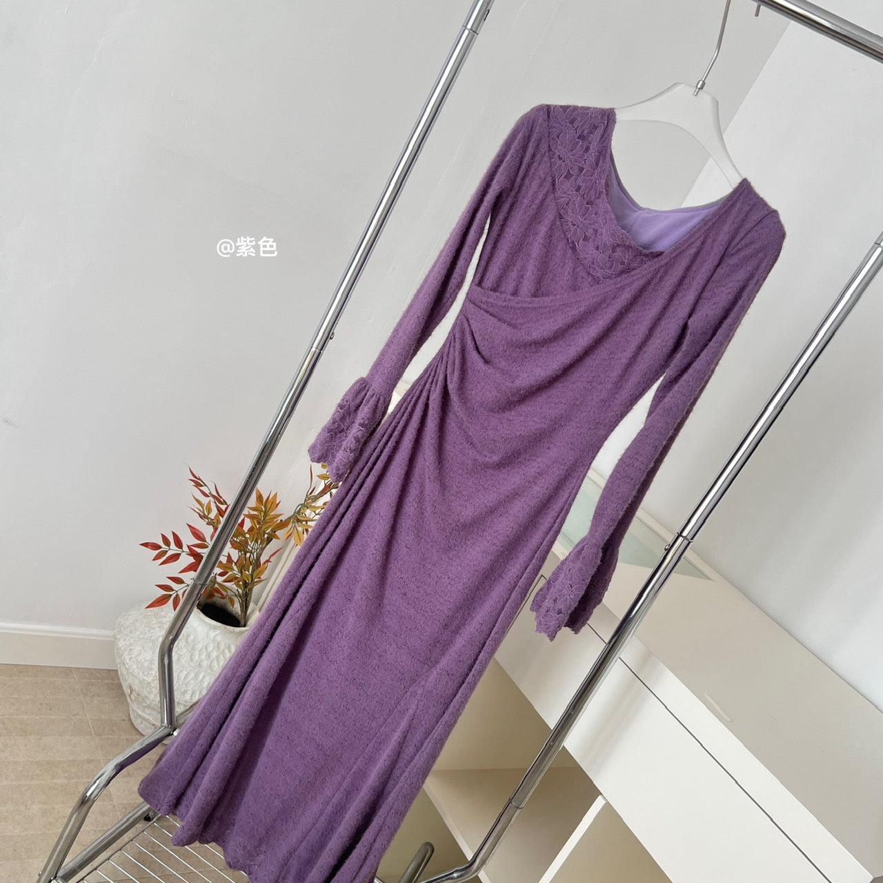 Summer Romance · French Lace Knit Fishtail Dress