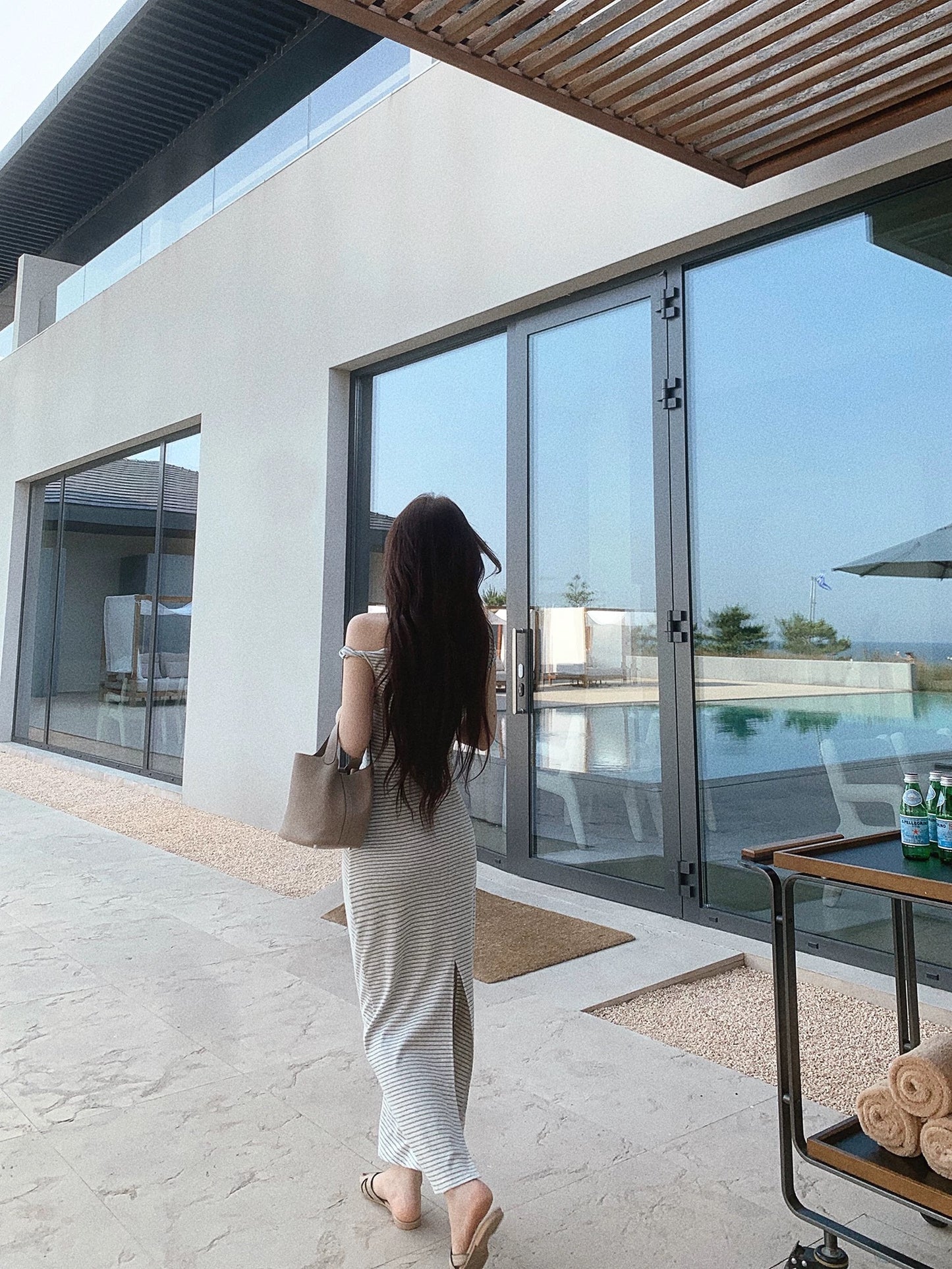 月光陷阱 辣妹露背收腰连衣裙Moonlight Trap Sexy Backless Summer Maxi Dress