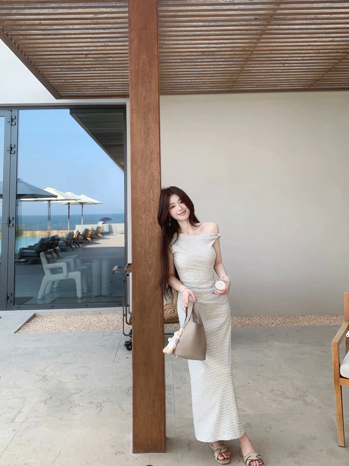 月光陷阱 辣妹露背收腰连衣裙Moonlight Trap Sexy Backless Summer Maxi Dress