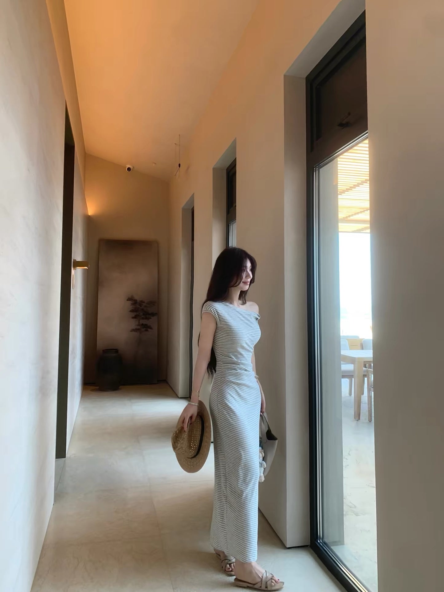 月光陷阱 辣妹露背收腰连衣裙Moonlight Trap Sexy Backless Summer Maxi Dress