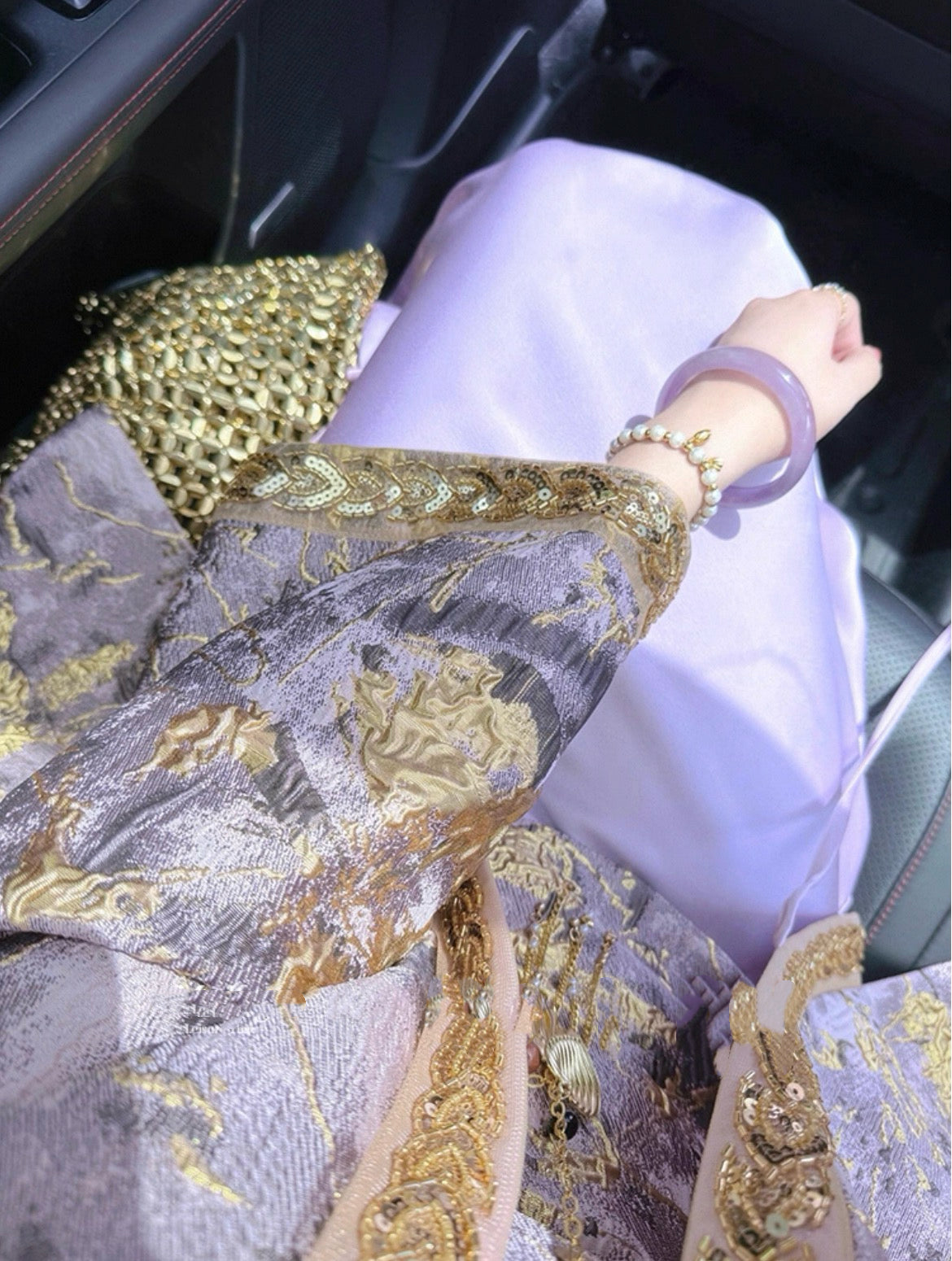 锦绣山河 新中式立体浮雕重工刺绣三件套 Splendid Mountains & Rivers · New Chinese-Style 3D Relief Heavy Embroidery Three-Piece Set