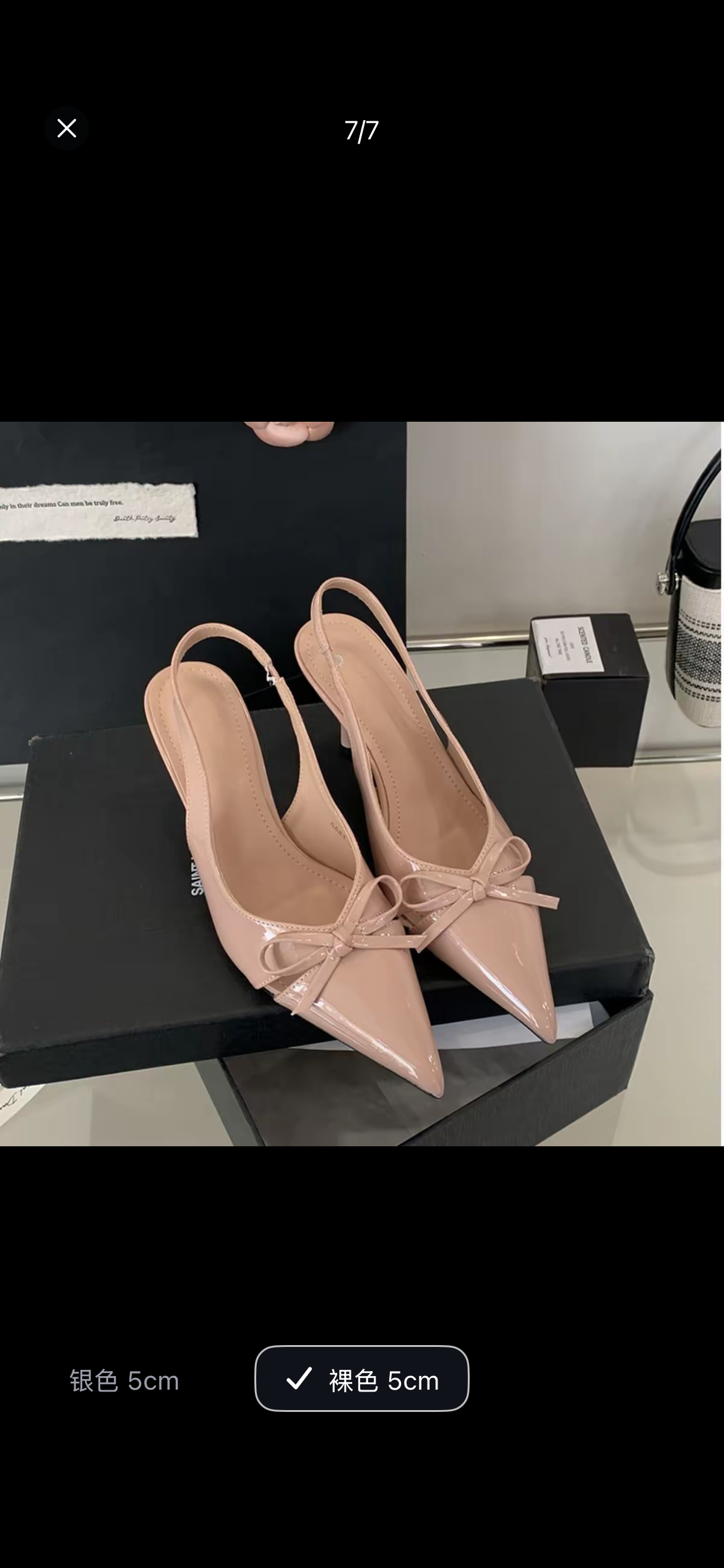 Bella Bow Slingbacks Pointed-toe Heels