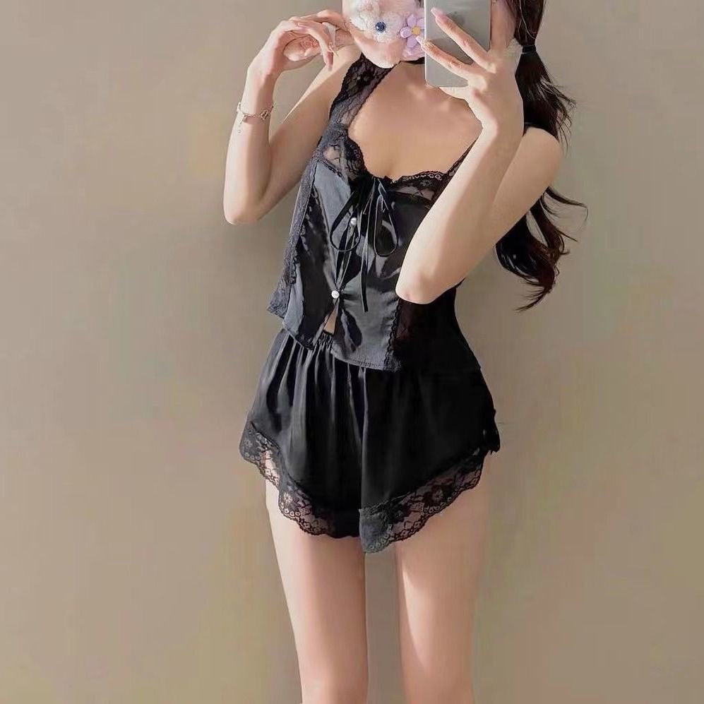 洛曼宫廷 复古宫廷蕾丝睡衣套装Loman Palace Vintage Lace Sleepwear Set