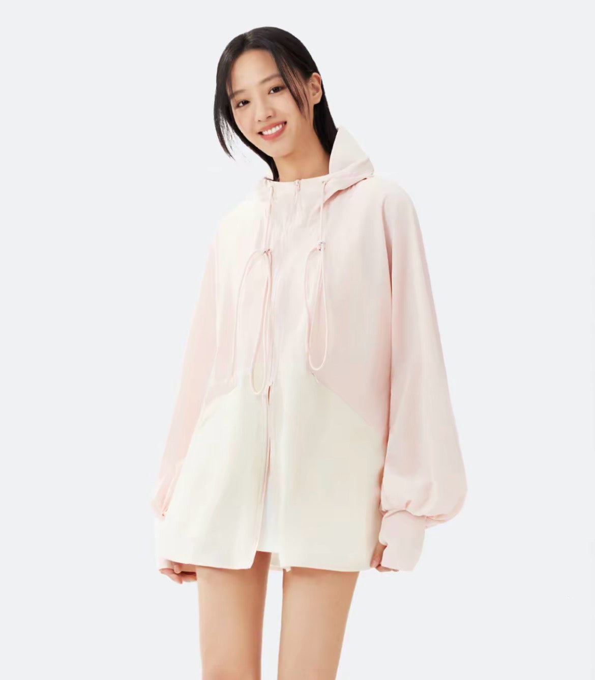 夏日拼色 户外轻薄防晒服连帽外套 Summer Color-Block Lightweight Hooded Sun Protection Jacket