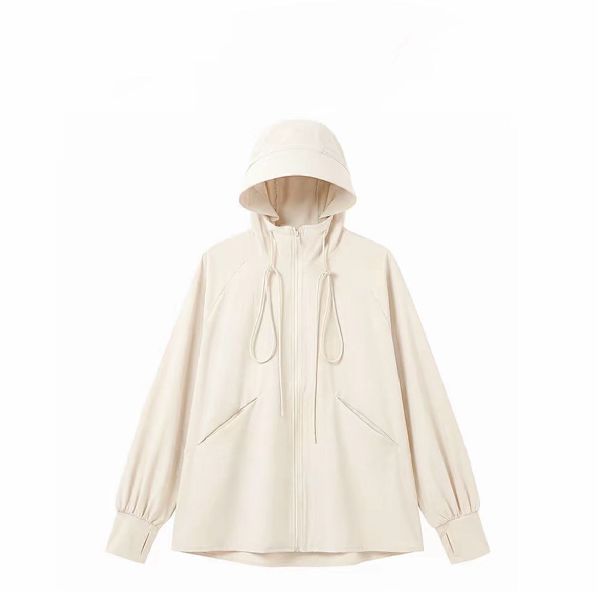夏日拼色 户外轻薄防晒服连帽外套 Summer Color-Block Lightweight Hooded Sun Protection Jacket