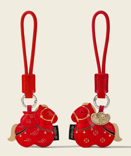 Year of the Horse Leather Bag Charm