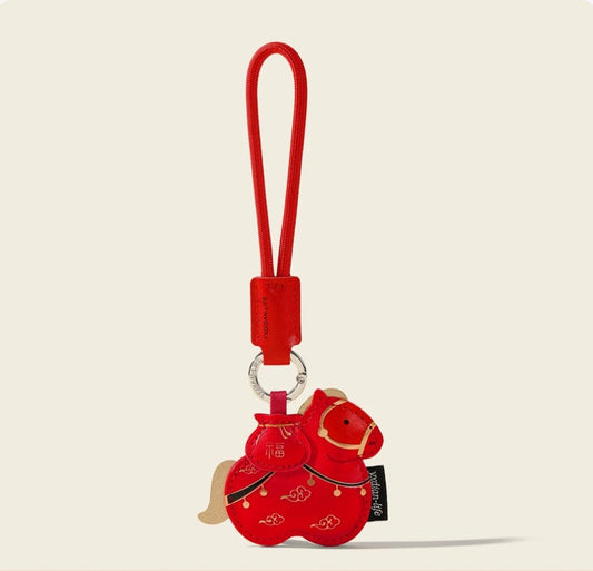 Year of the Horse Leather Bag Charm