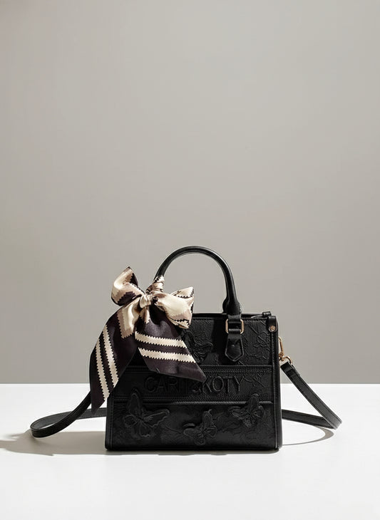 Opal Butterfly Lace-Effect Mini Tote