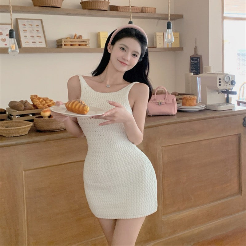 巴厘岛恋人 性感露背白色连衣裙 Bali Lover Sexy Backless White Dress