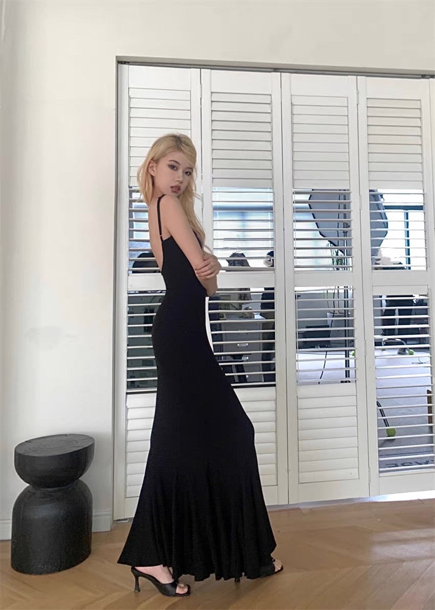 步步生莲 纯欲风修身性感连衣裙 Elegant Seductive Slim-Fit Dress with Pure Desire Aesthetic
