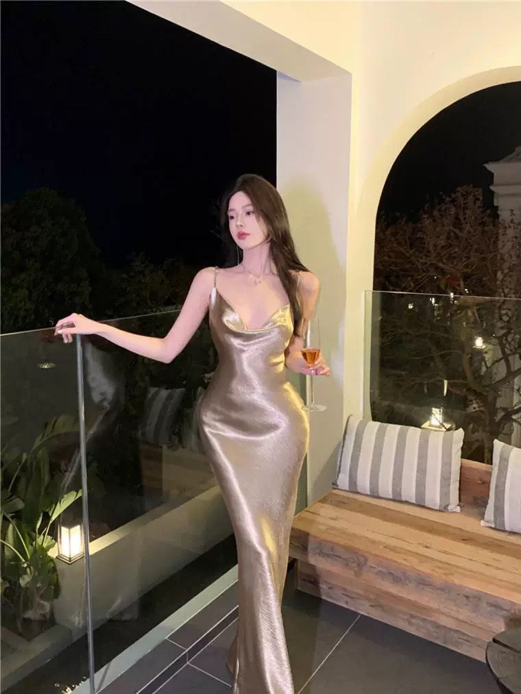 纸醉金迷 气质名媛露背小礼裙 Glamorous Socialite Backless Cocktail Dress