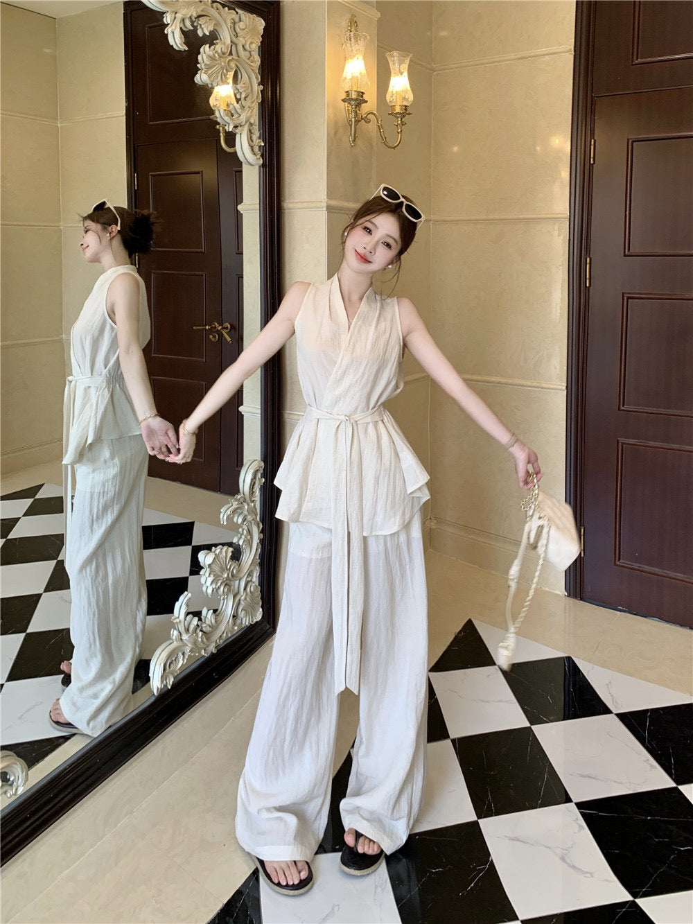 盛夏花期 松弛感韩系套装 Midsummer Bloom Relaxed Korean-Style Outfit