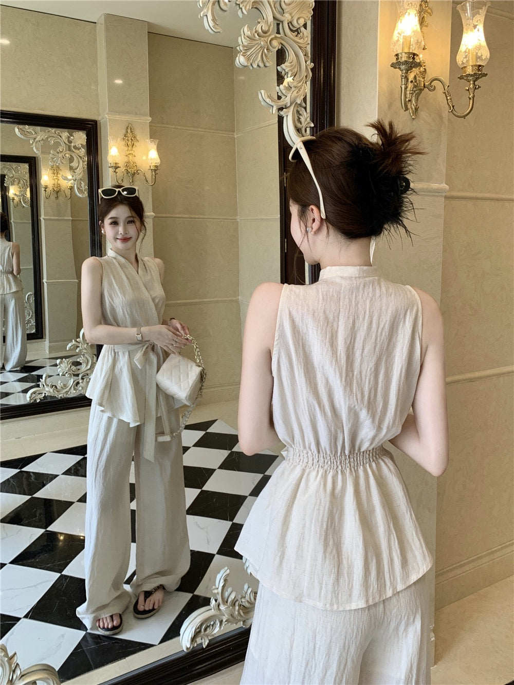 盛夏花期 松弛感韩系套装 Midsummer Bloom Relaxed Korean-Style Outfit